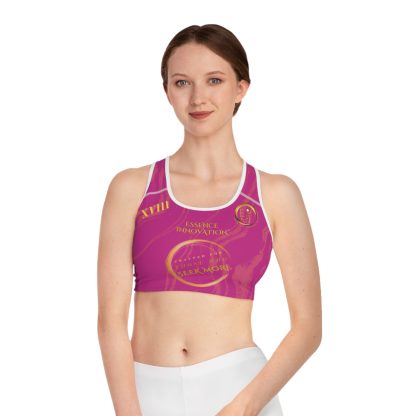 Seek More SBS XVIII | EI Sports Bra Stripped | Pink - Image 3