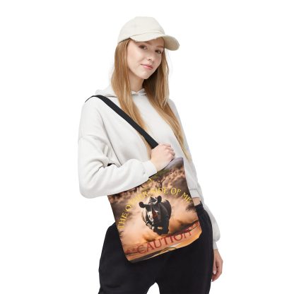 Bold Caution Tote Bag | Other Side of Me Rhino Tote | AOP Tote - Image 5