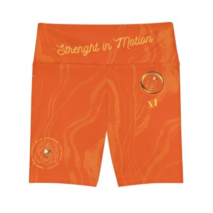 Seek More WSS XI | EI Sports Workout Shorts Striped | Orange