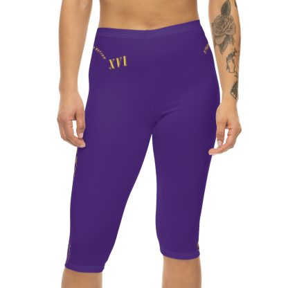 Seek More CL XVI | Capri Leggings | EI Sports | Purple - Image 3