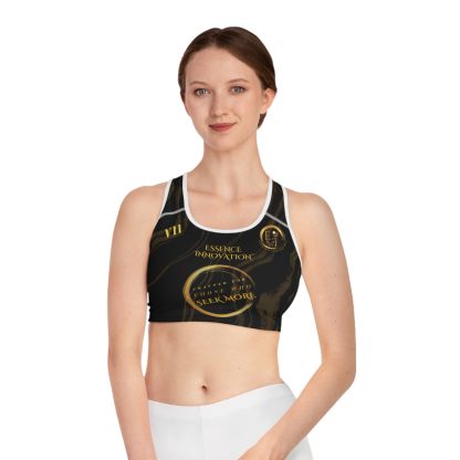 Seek More SBS VII | EI Sports Bra Stripped | Black - Image 3