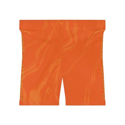 Seek More BSS XI | EI Sports Biker Shorts | Orange - Image 2