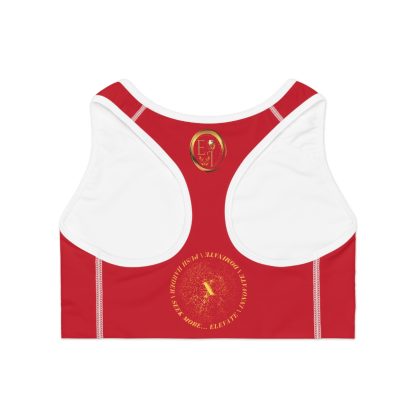 Seek More SB X | EI Sports Bra | Dark Red - Image 2