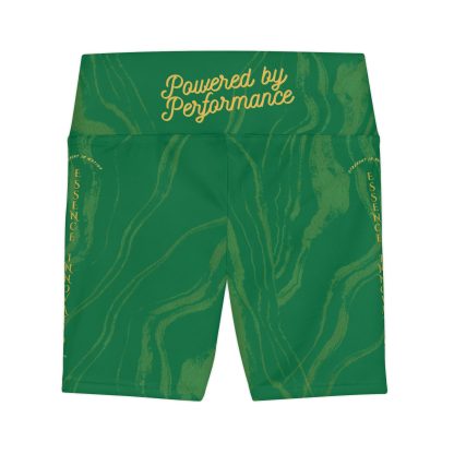 Seek More WSS XII | EI Sports Workout Shorts Striped | Dk Green - Image 2