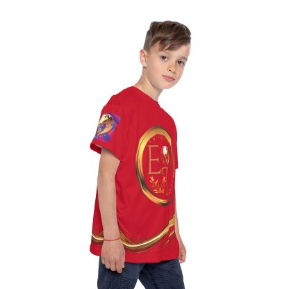 Essence Elite Youth LIII | Elite Sports Jersey | Boys Dark Red - Image 6