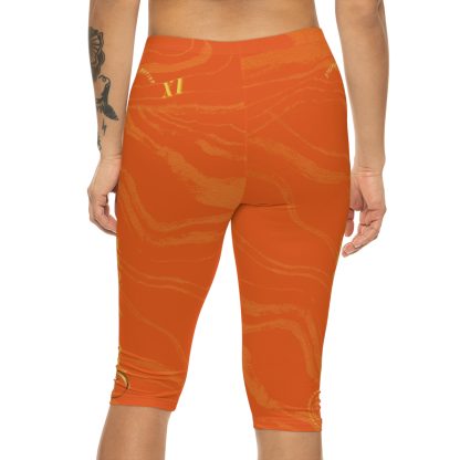 Seek More CLS XI | Capri Leggings | EI Sports | Orange - Image 4