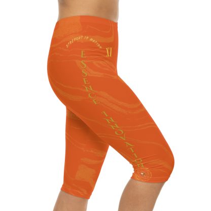 Seek More CLS XI | Capri Leggings | EI Sports | Orange - Image 5