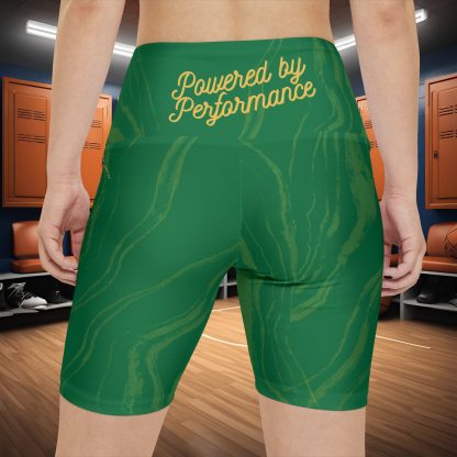 Seek More WSS XII | EI Sports Workout Shorts Striped | Dk Green - Image 4