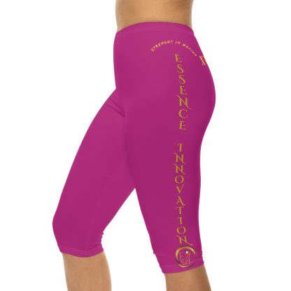 Seek More CL XVIII | Capri Leggings | EI Sports | Dark Pink - Image 6