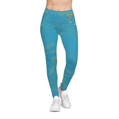 Seek More Premium S XV | EI Sports Leggings | Turquoise - Image 3