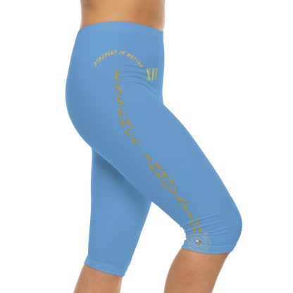 Seek More CL XIV | Capri Leggings | EI Sports | Light Blue - Image 5