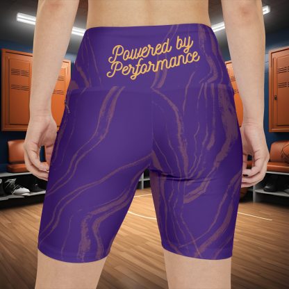 Seek More WSS XVI | EI Sports Workout Shorts Striped | Purple - Image 4