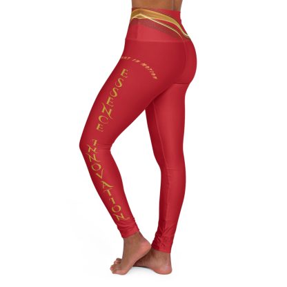 Seek More Luxe X | EI Sports HW Leggings | Dark Red - Image 3