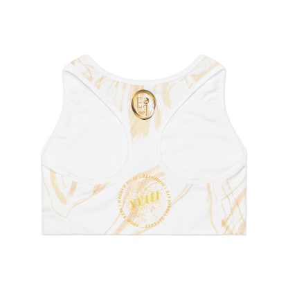 Seek More SBS VI | EI Sports Bra Stripped | White - Image 2