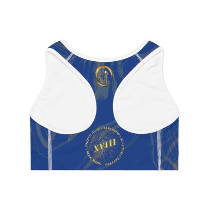 Seek More SBS XIII | EI Sports Bra Stripped | Dark Blue - Image 2