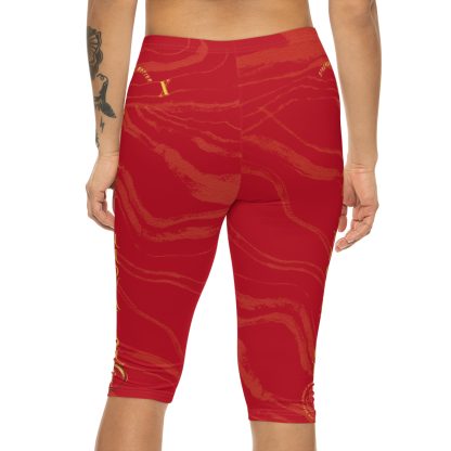 Seek More CLS X | Capri Leggings | EI Sports | Dark Red - Image 4