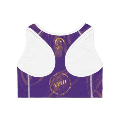 Seek More SBS XVI | EI Sports Bra Stripped | Purple - Image 2