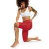 Seek More CLS X | Capri Leggings | EI Sports | Dark Red - Image 7