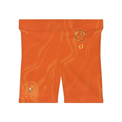 Seek More BSS XI | EI Sports Biker Shorts | Orange