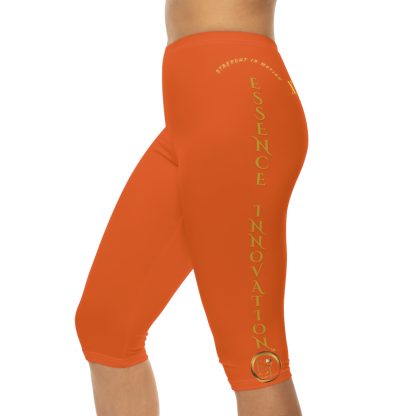 Seek More CL XI | Capri Leggings | EI Sports | Orange - Image 6