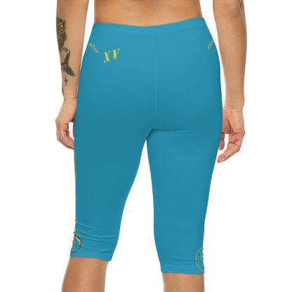 Seek More CL XV | Capri Leggings | EI Sports | Turquoise - Image 4