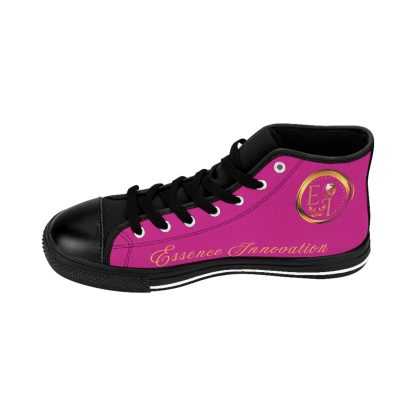 HighTop Classic Pink | Ladies Black Trim Sneakers - Image 8