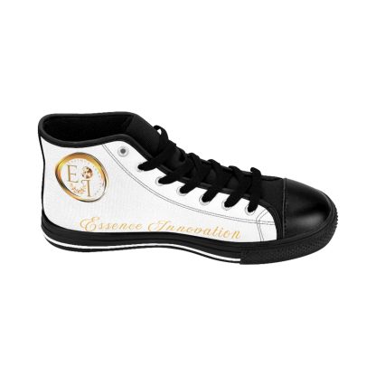 HighTop Classic White | Ladies Black Trim Sneakers - Image 5