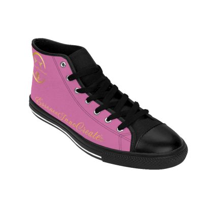 HighTop Sneakers Light Pink | EssenceInnoCreate Streetwear - Image 9