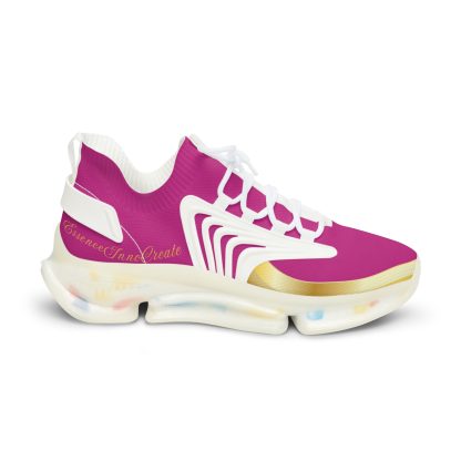 EssenceInnoCreate Dark Pink | Men’s White Trim Mesh Sneakers - Image 7