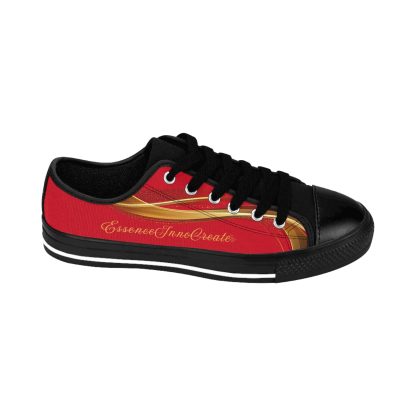 EssenceInnoCreate Striped Dark Red | Ladies LowTop Sneakers - Image 7