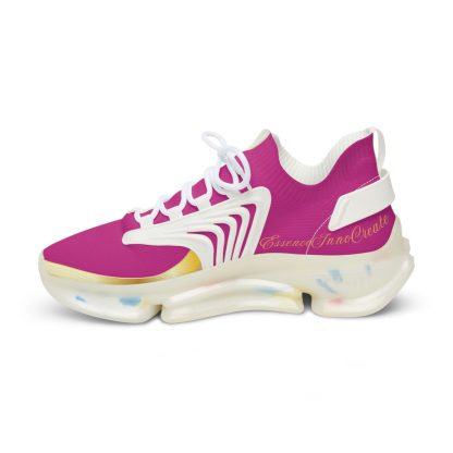 EssenceInnoCreate Dark Pink | Men’s White Trim Mesh Sneakers - Image 6