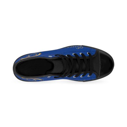 HighTop Classic Dark Blue | Ladies Black Trim Sneakers - Image 3