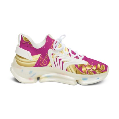 Luxe Storm Pink | Mesh Sneakers White - Image 4