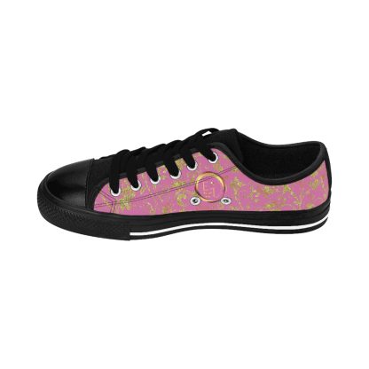 Bohemian Essence Light Pink | Luxe Black Trim LowTop Sneakers - Image 7