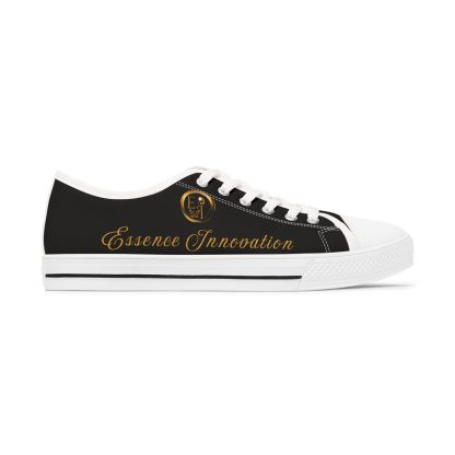Ladies EssenceInno Black | Classic White Trim LowTops - Image 4
