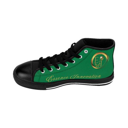 HighTop Classic Green | Ladies Black Trim Sneakers - Image 8