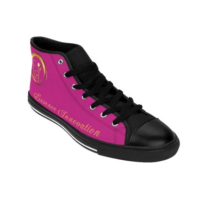 HighTop Classic Pink | Ladies Black Trim Sneakers - Image 9