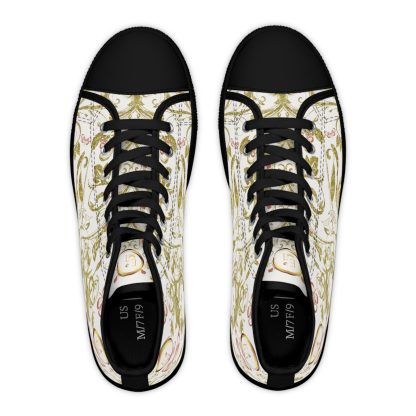 Butterfly Heart White | Bohemian HighTop Sneakers - Image 2