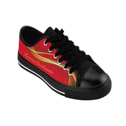 EssenceInnoCreate Striped Dark Red | Ladies LowTop Sneakers - Image 9