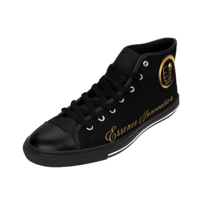 HighTop Classic Black | Ladies Black Trim Sneakers - Image 6