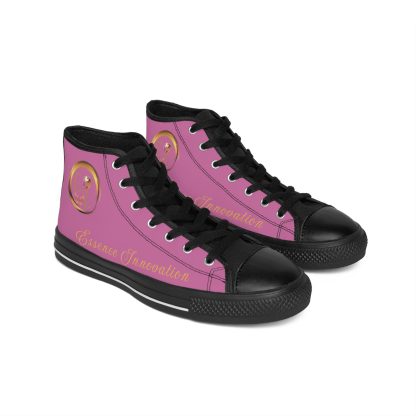 HighTop Classic Light Pink | Ladies Black Trim Sneakers