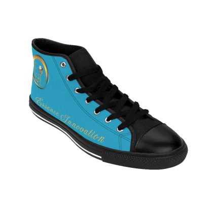 HighTop Classic Turquoise | Ladies Black Trim Sneakers - Image 9