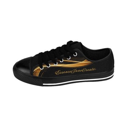 EssenceInnoCreate Striped Black | Ladies LowTop Sneakers - Image 4