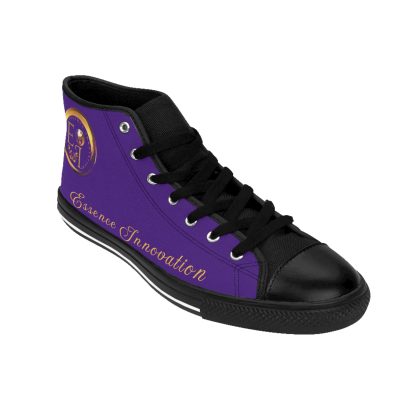 HighTop Classic Purple | Ladies Black Trim Sneakers - Image 9