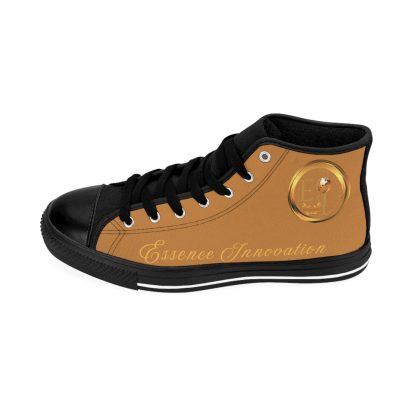 HighTop Classic Light Brown | Ladies Black Trim Sneakers - Image 4