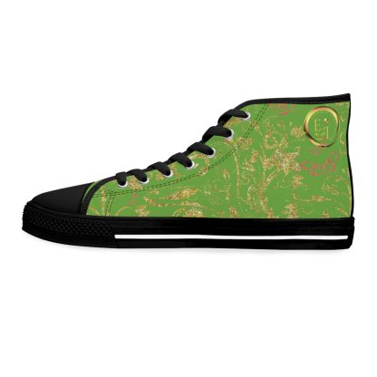 Butterfly Heart Light Green | Bohemian HighTop Sneakers - Image 6