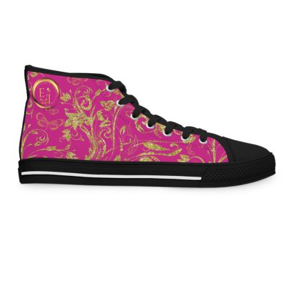 Butterfly Heart Pink | Bohemian HighTop Sneakers - Image 4