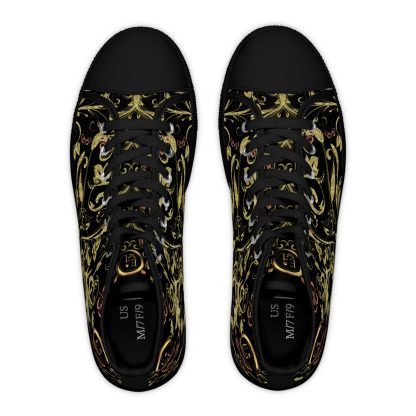 Butterfly Heart Black | Bohemian HighTop Sneakers - Image 2