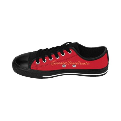 LowTop Sneakers Dark Red | EssenceInnoCreate Streetwear - Image 8