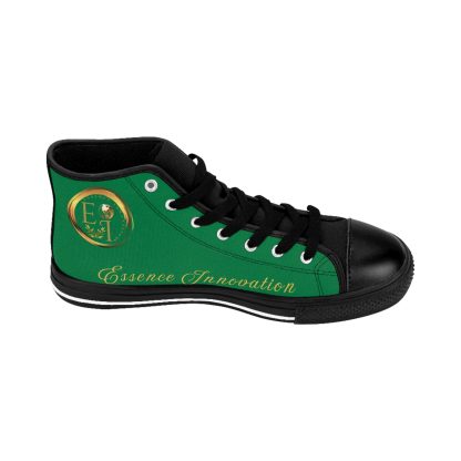 HighTop Classic Green | Ladies Black Trim Sneakers - Image 5